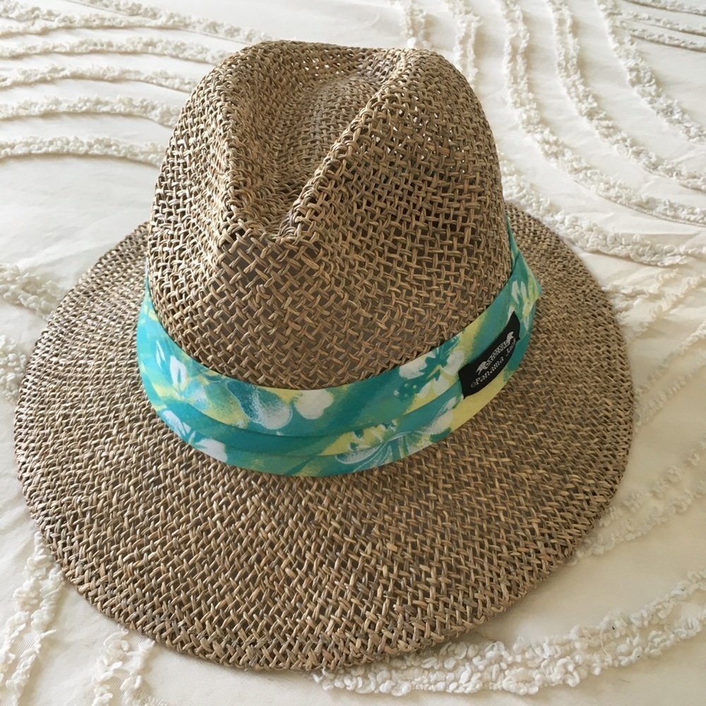 Straw hat PanamaJack with Floral Band